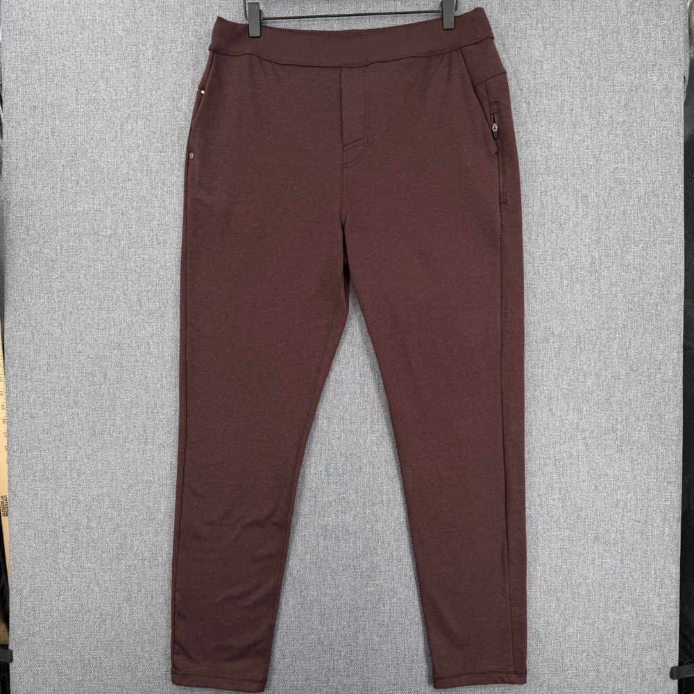 Vuori Mens Coronado Dreamknit Pants Mahogany Brown Large V435 Activewear Lounge
